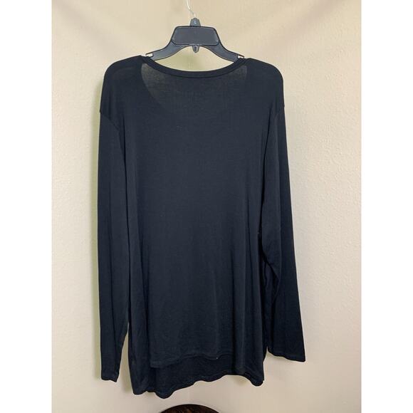 Ava and Viv black long sleeve size 4X top0 - Picture 3 of 3
